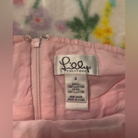 Lilly Pulitzer Vintage  Green and Pink Halter Dress - Picture 7 of 8